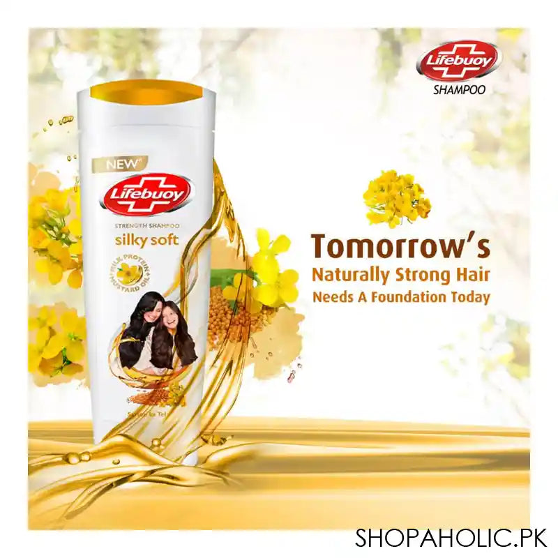 Lifebuoy Silky Soft Milk Protein + Mustard Oil Strength Shampoo, 370ml - Image 5