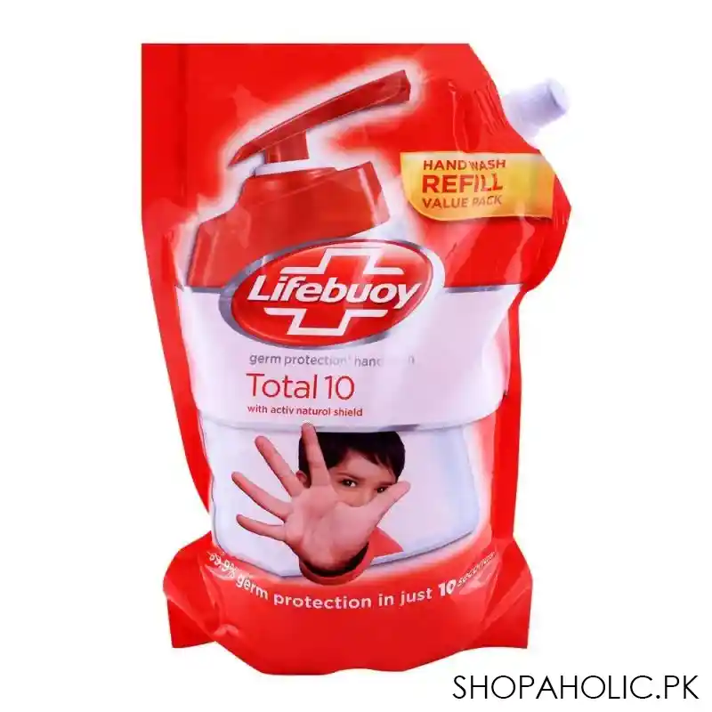 lifebuoy total 10 hand wash 1ltr pouch refill main image