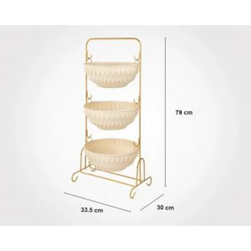 limon 3 floor round onion rack with stand product code: 1080 image2