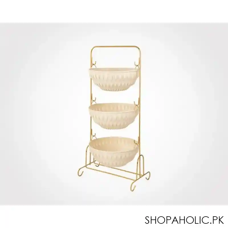 limon 3 floor round onion rack with stand product code: 1080 main image