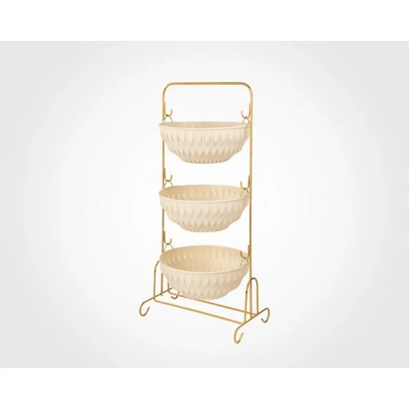 limon 3 floor round onion rack with stand product code: 1080 main image