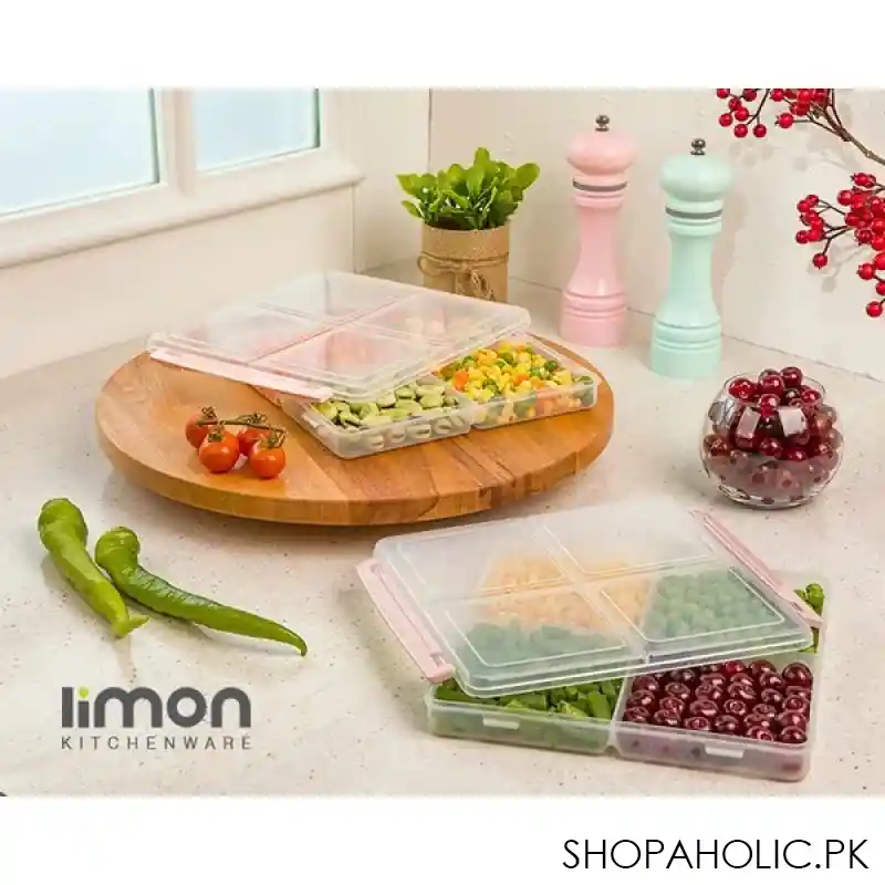 limon 4 section freezer box with lid 180 g product code: 11435 main image