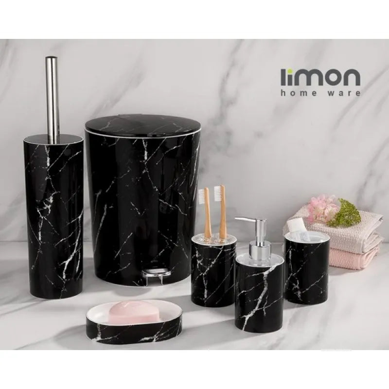 limon 6 pcs marble design bathroom set product code: 1902 main image