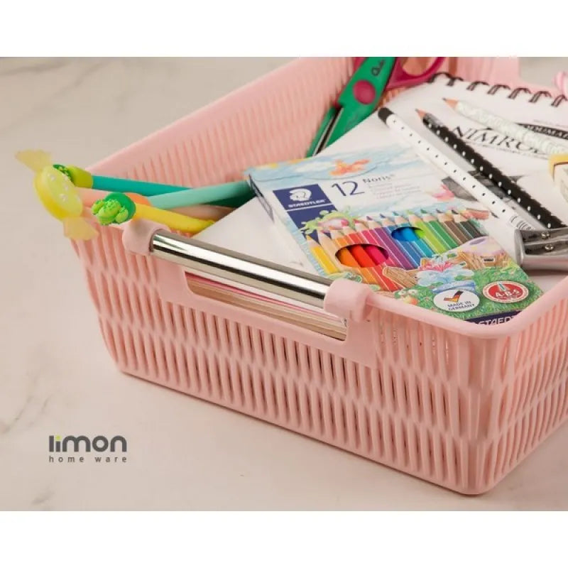 limon bamboo basket with steel handle product code: 1382 main image