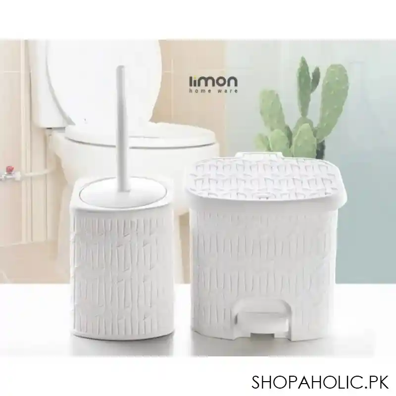 limon bamboo dusatbin & brush small size product code: 1612 main image