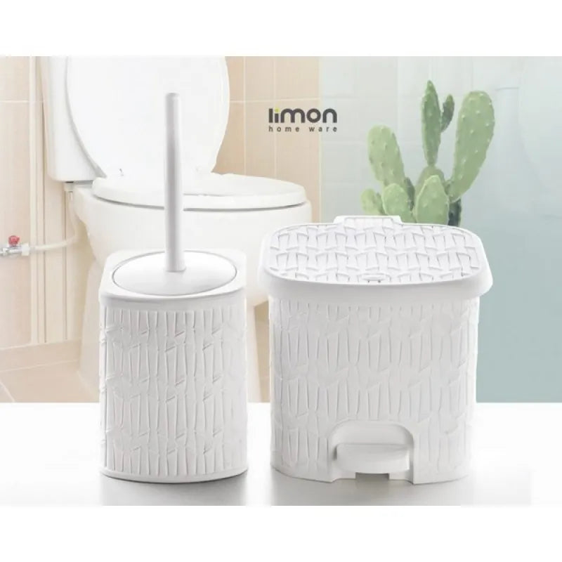 limon bamboo dusatbin & brush small size product code: 1612 main image