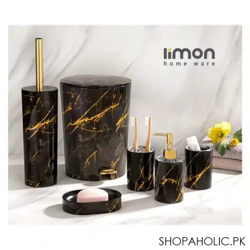 limon bath accessory set marble design product code: 1902 main image