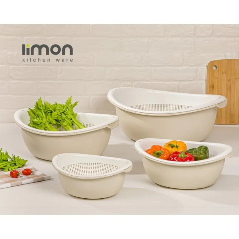 limon bowls& colander 8 pcs set product code: 1996 main image