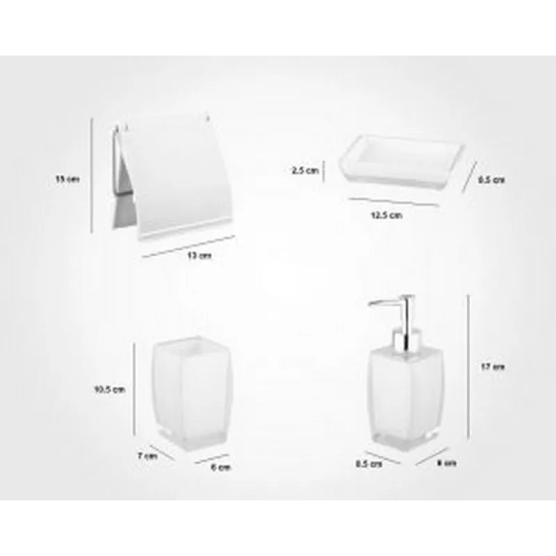 limon classic 6 pcs bathroom set product code: 1808 image2