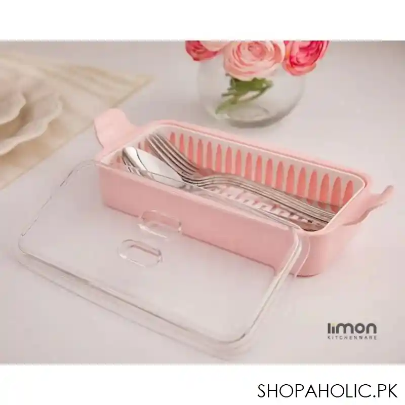 limon cutlery box with acrylic lid product code: 01035 main image