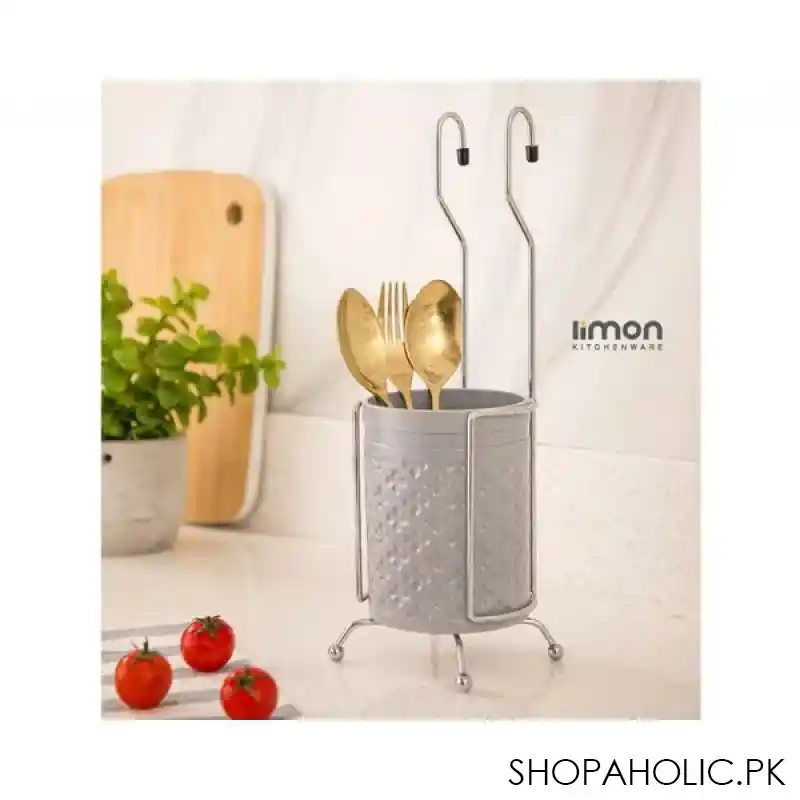 limon cutlery hanging holder with steel stand product code: 1814 main image