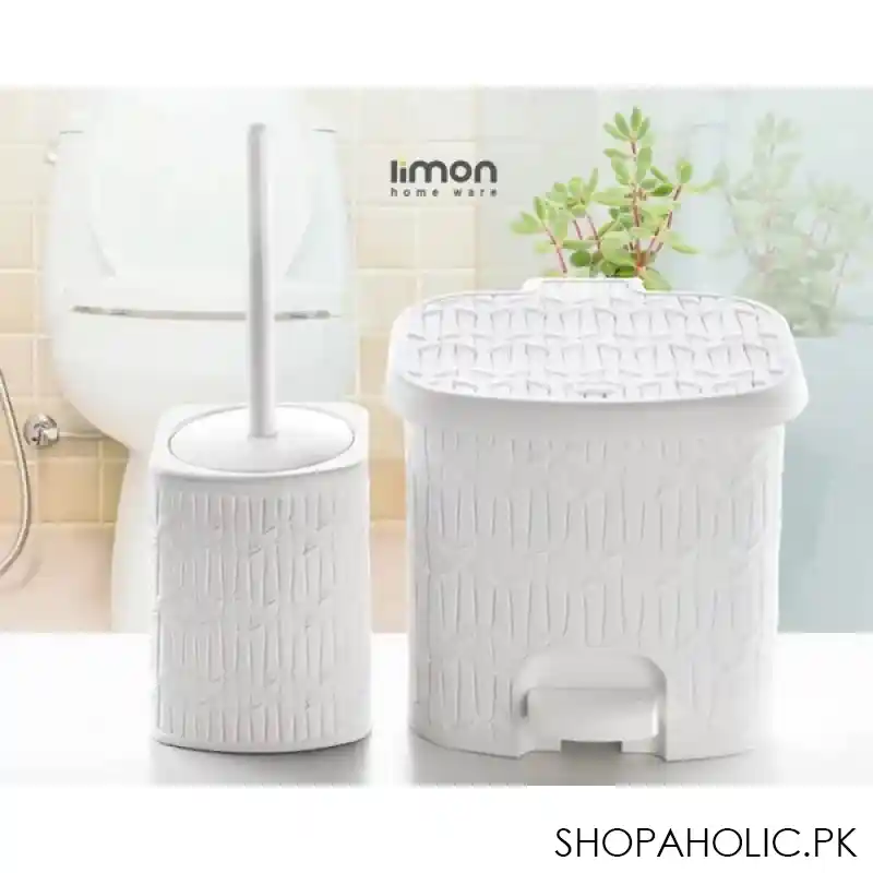 limon dustbin & brush set product code: 1610 main image