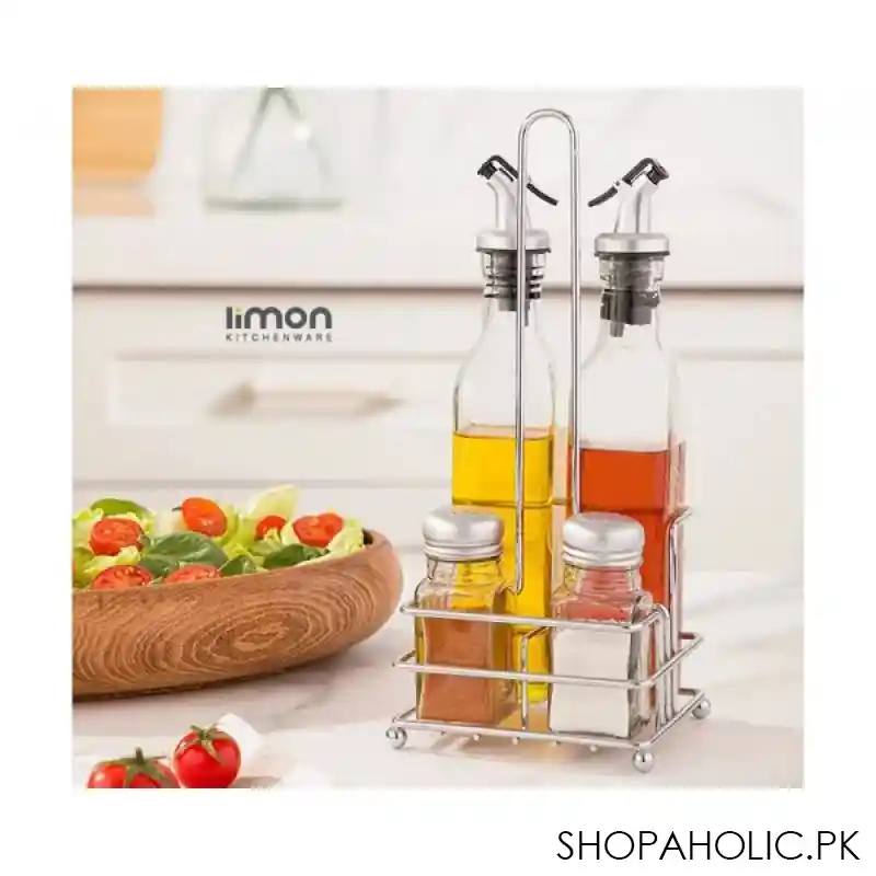 limon glass sauce 4 pcs set with stand product code: 2061 main image