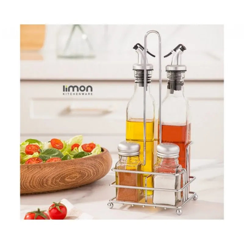 limon glass sauce 4 pcs set with stand product code: 2061 main image