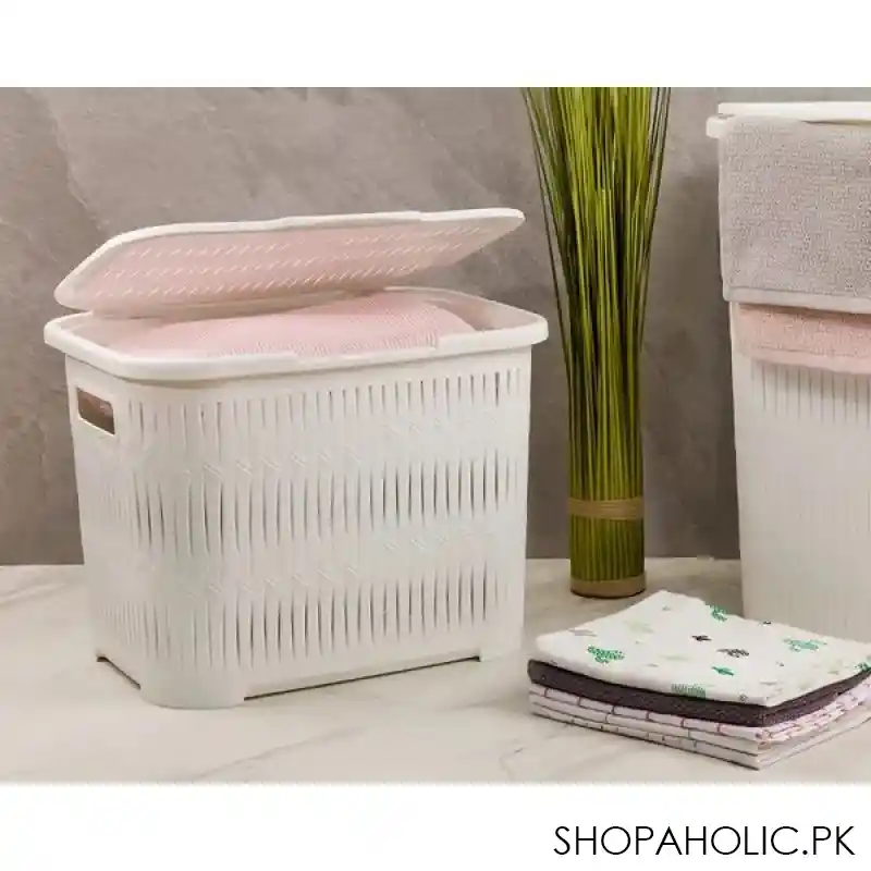 limon laundary basket with lid small size product code: 1512 main image