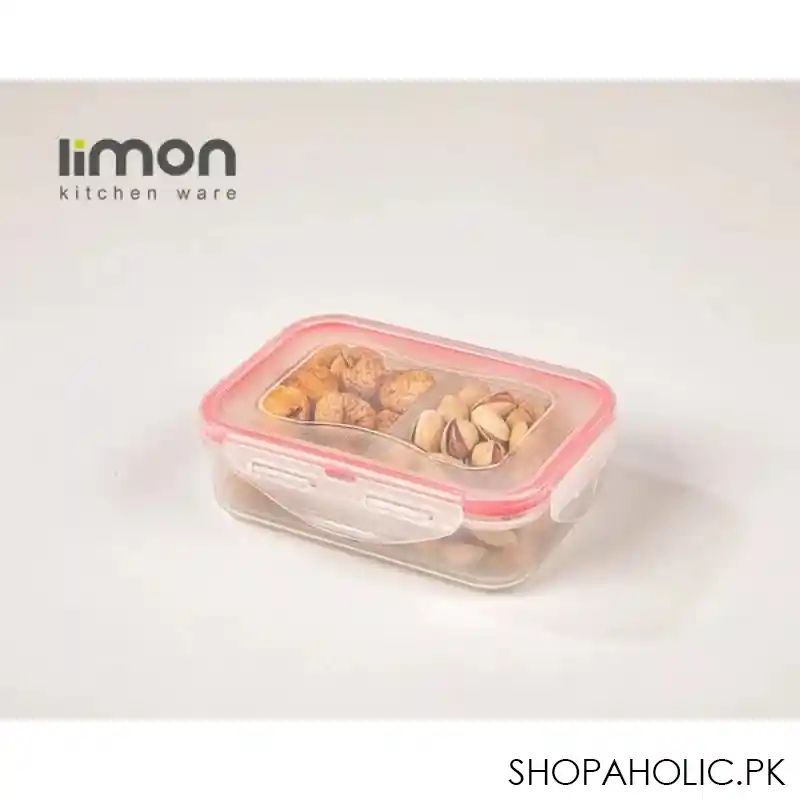 limon plastic food container 2 section box 1.1ltr product code: 77235 image3