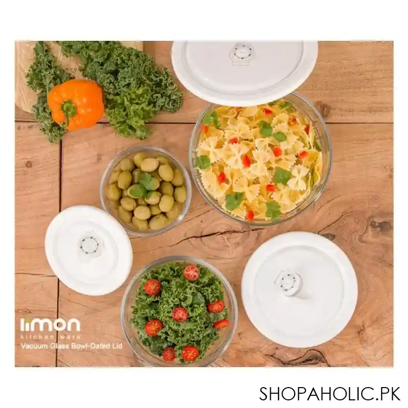 limon round glass container 3 pcs set product code: 1230 main image