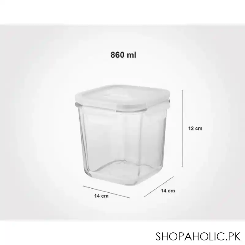 limon square glass container 860ml product code: 1984 image2