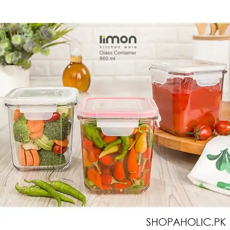 limon square glass container 860ml product code: 1984 image5