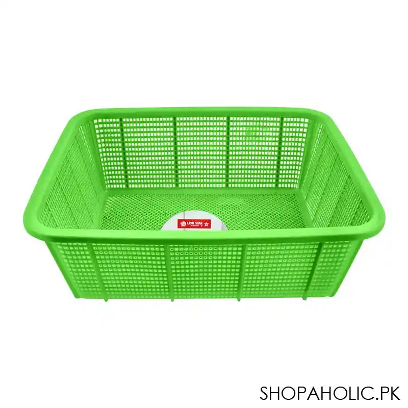 Lion Star Basket Square, Large, 19x14.5x7 Inches, Green, BW-28 - Main Image