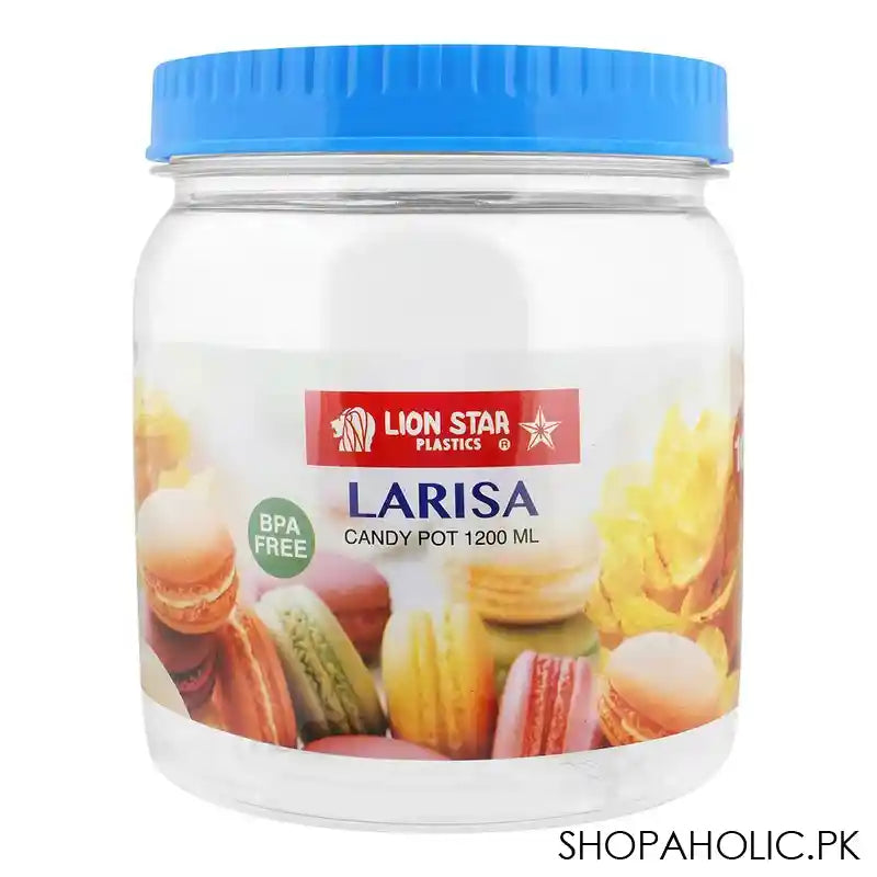 Lion Star Larisa Candy Pot, 1200ml, Blue, PP-66 - Main Image