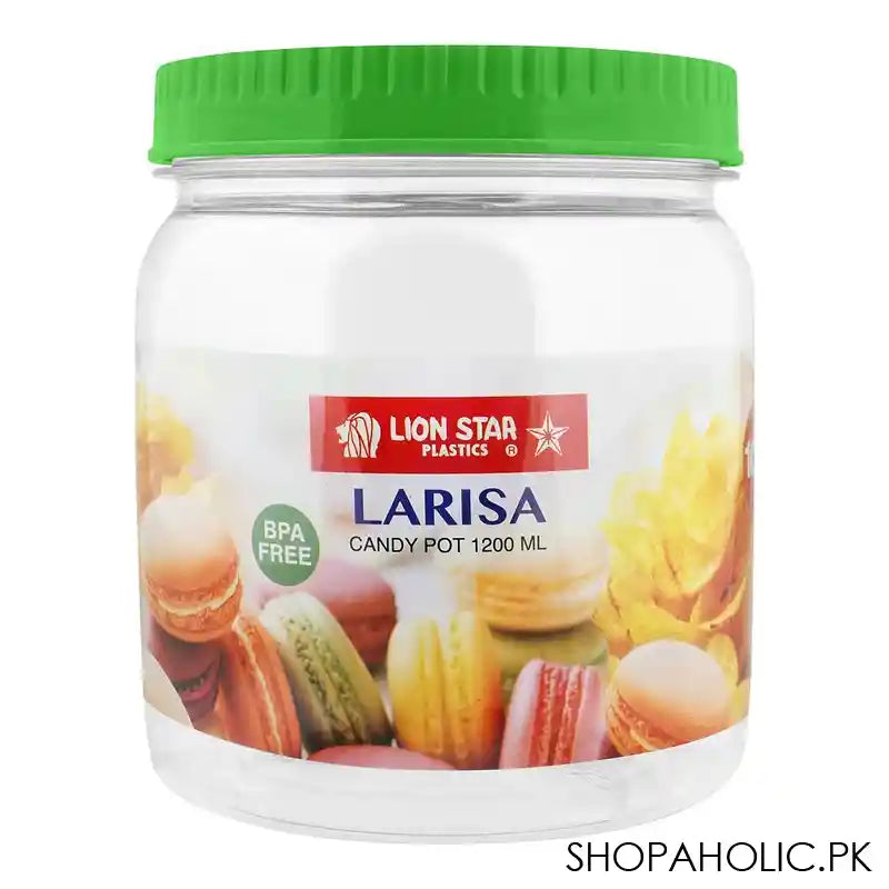 Lion Star Larisa Candy Pot, 1200ml, Green, PP-66 - Main Image