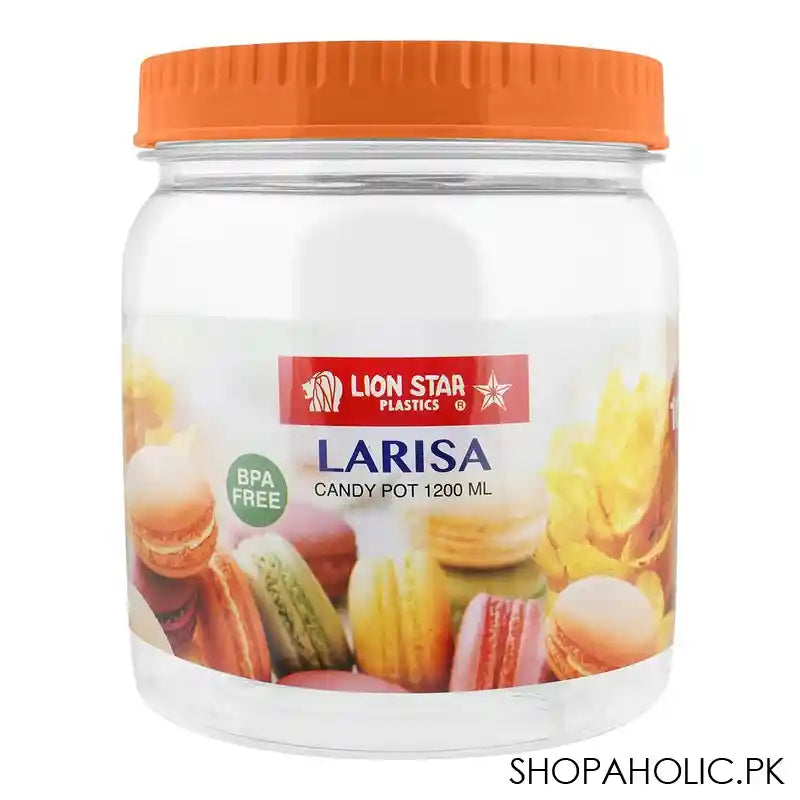 Lion Star Larisa Candy Pot, 1200ml, Orange, PP-66 - Main Image