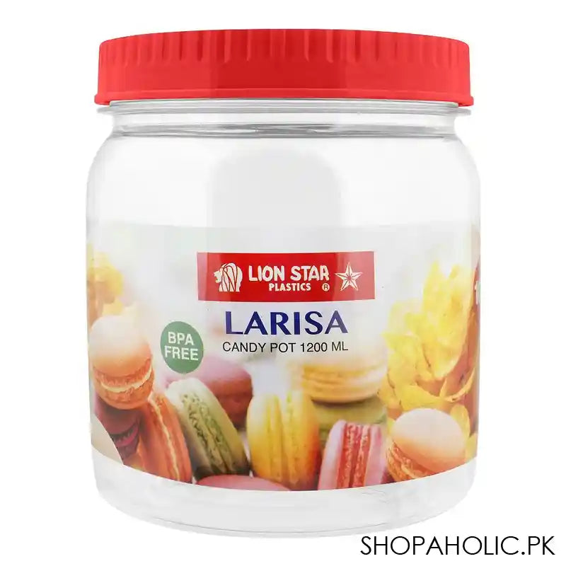 Lion Star Larisa Candy Pot, 1200ml, Red, PP-66 - Main Image