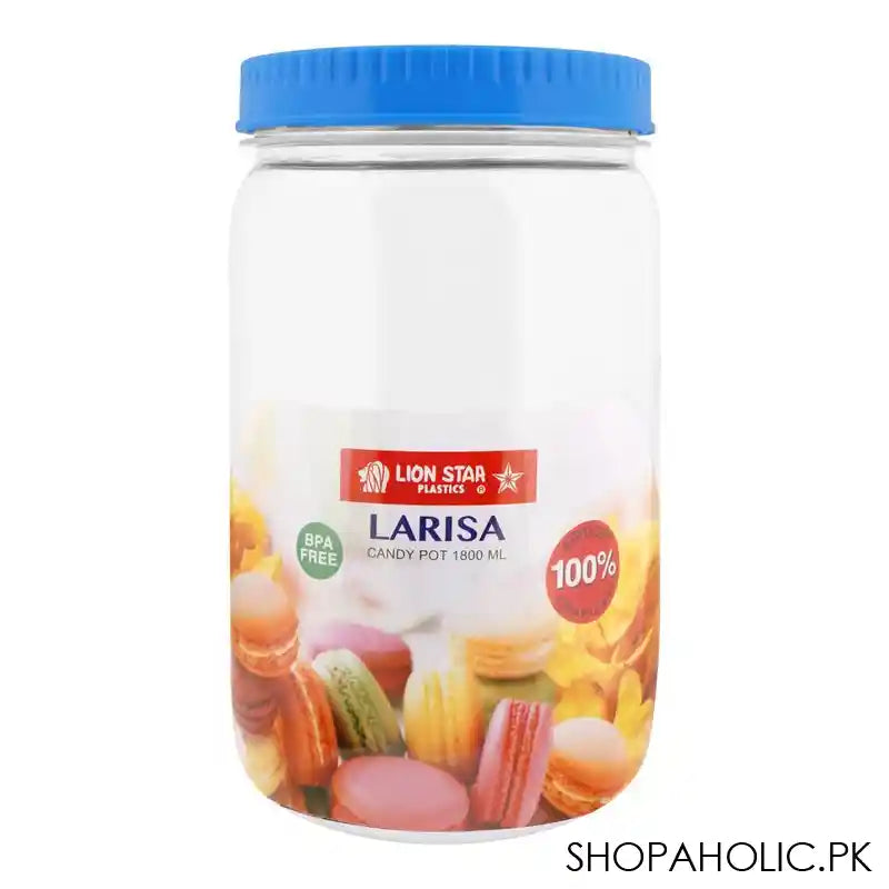 Lion Star Larisa Candy Pot 1800ml, Blue PP-69 - Main Image