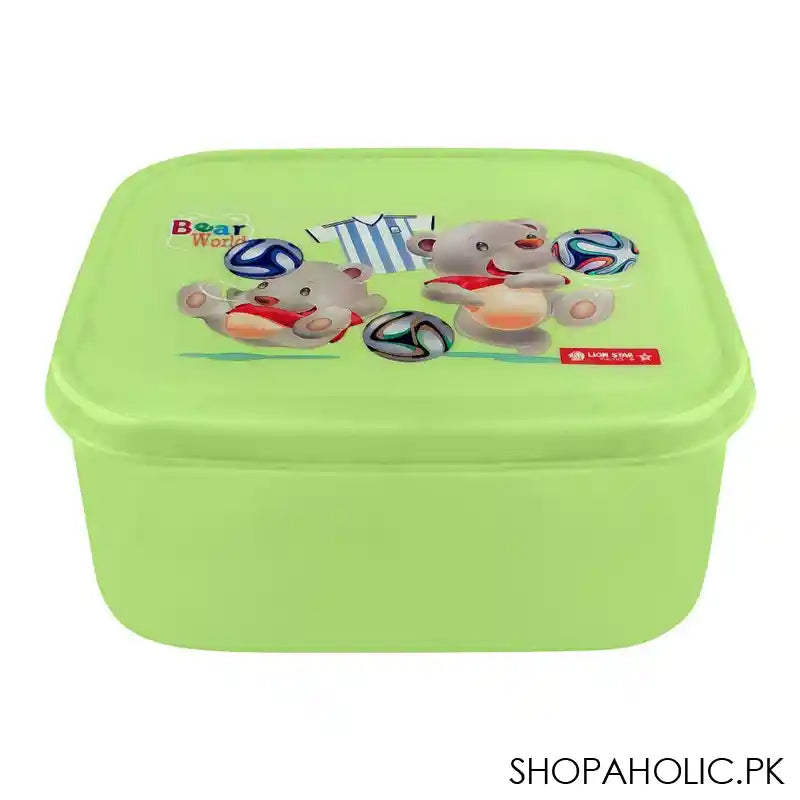 Lion Star Listy Lunch Box, Green, 6x5.5x2 Inches, MC-33 - Main Image