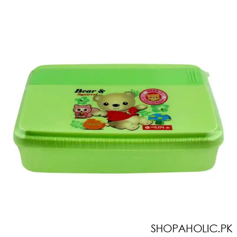 Lion Star Mario Lunch Box, Green, 6.5x5x1 Inches, FB-1 - Main Image