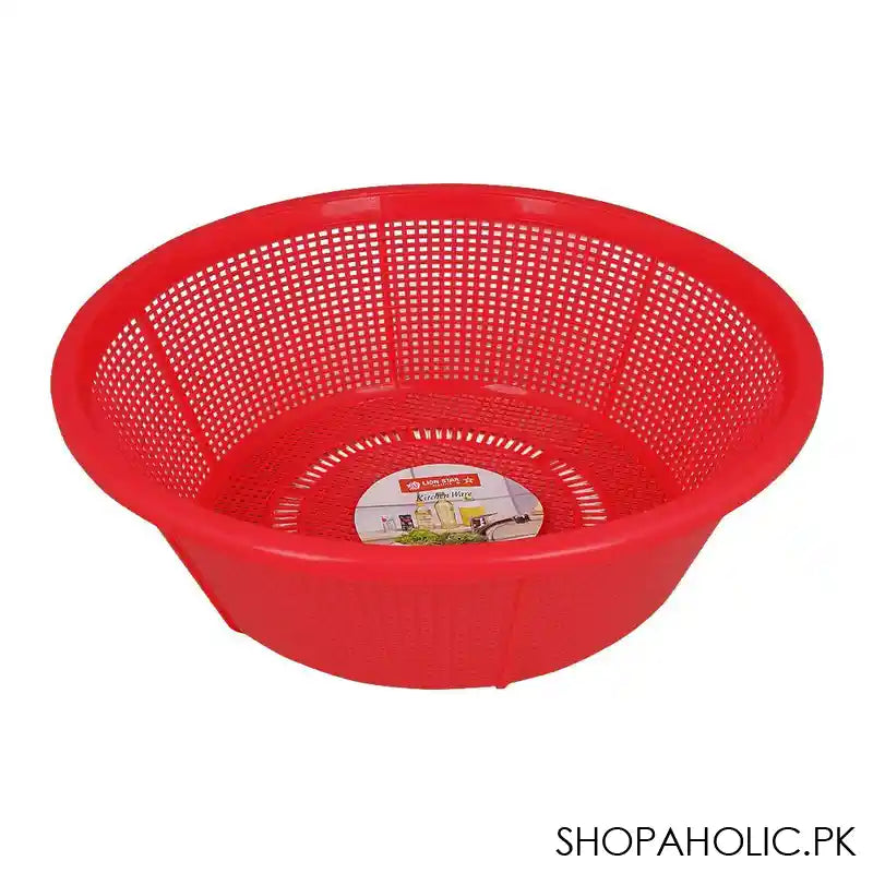 Lion Star Plastic Basin Strainer, 11in, Red, BA-34 - Main Image