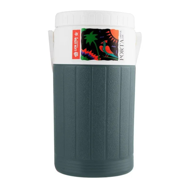 lion star porta drink jar thermos, green, 2 liters, d 24 main image