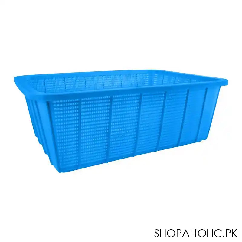 Lion Star Square Multi-Purpose Plastic Basket, Blue, Large, BW-28 - Image 2