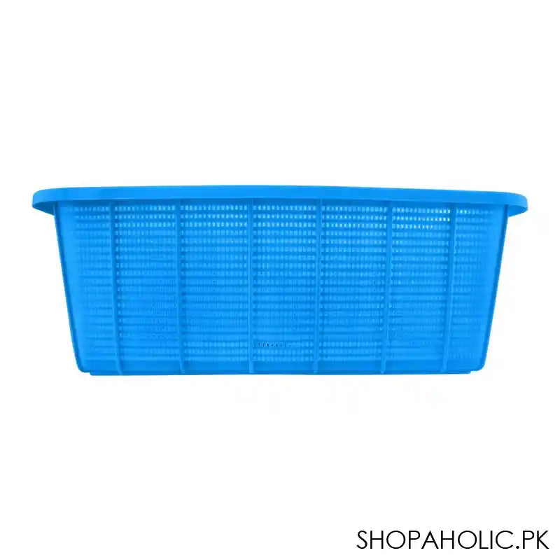 Lion Star Square Multi-Purpose Plastic Basket, Blue, Large, BW-28 - Image 3