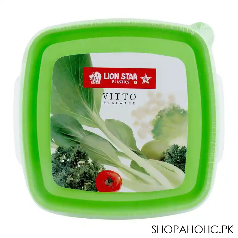 Lion Star Vitto Seal Ware Food Container, 7x6x2 Inches, Green, 750ml, VT-1 - Image 2