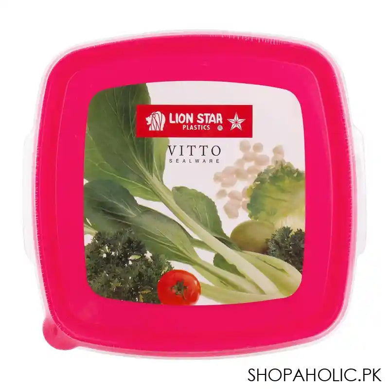 Lion Star Vitto Seal Ware Food Container, Pink, 750ml, VT-1 - Image 2