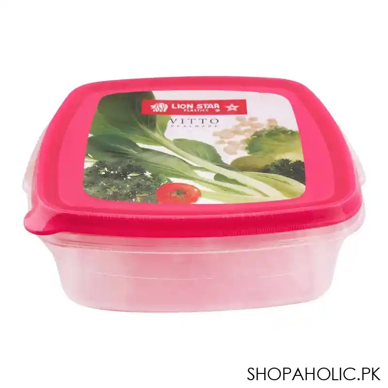 Lion Star Vitto Seal Ware Food Container, Pink, 750ml, VT-1 - Main Image