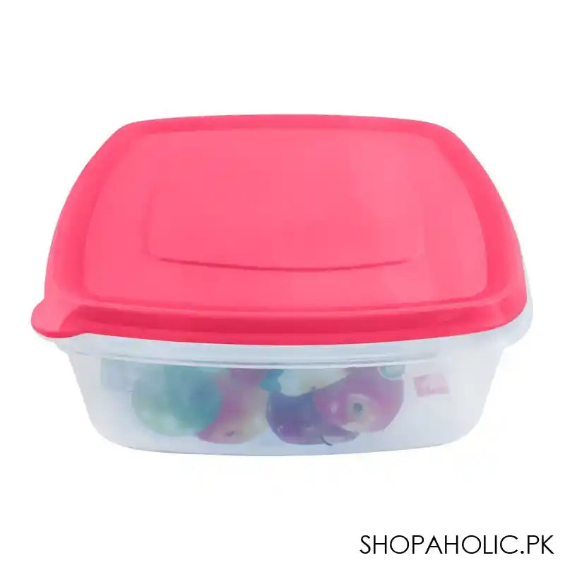 Lion Star Vitto Seal Ware Food Container, Pink, 8x7x3 Inches, 1500ml, VT-2 - Main Image