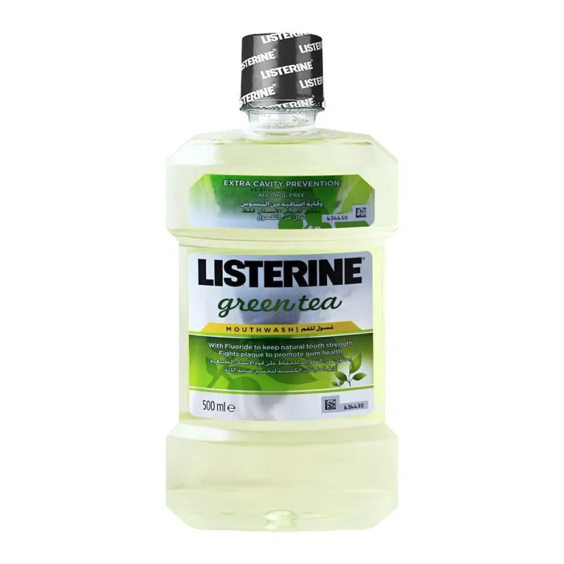 listerine green tea mouthwash, 500ml image2