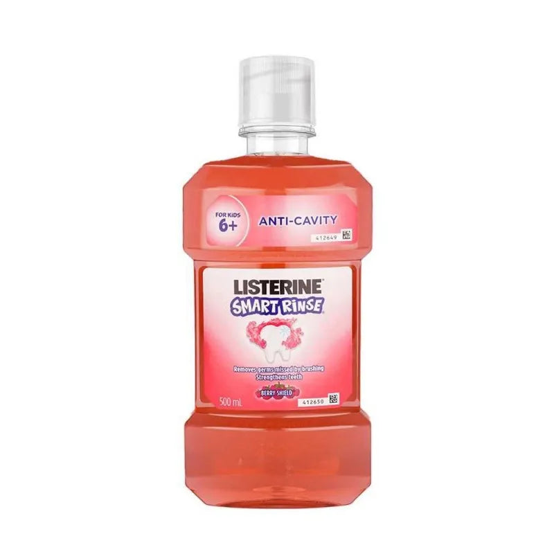 listerine smart rinse anti cavity kids 6+ mouth wash, 500ml, thai image4