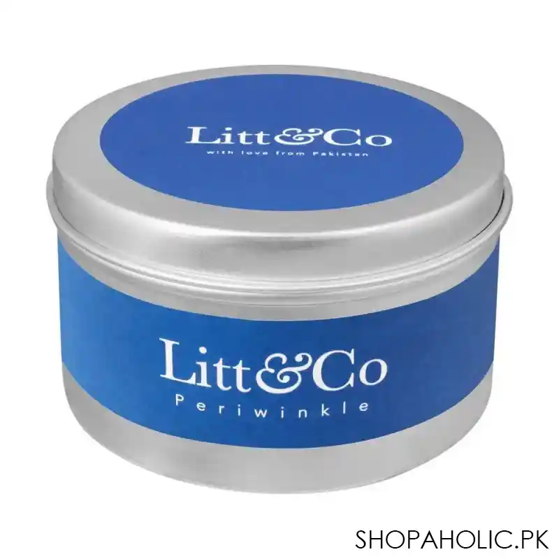 litt & co periwrinkle fragranced candle image2