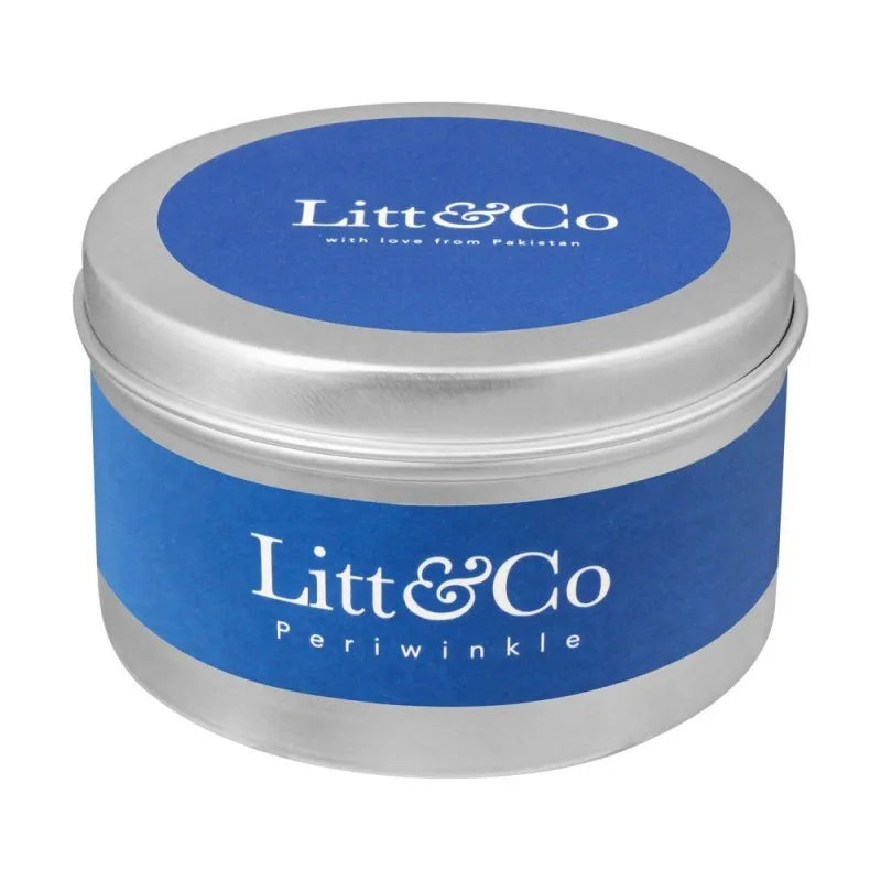 litt & co periwrinkle fragranced candle image2