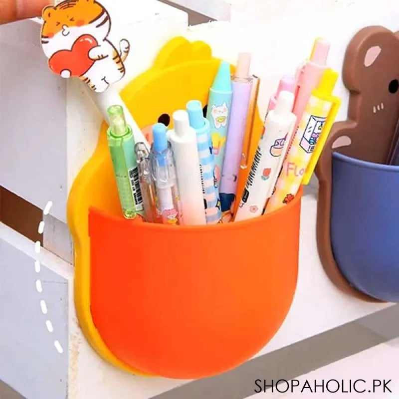 little duck wall storage box for mobile phone plug, toothpaste & toothbrush holder image3