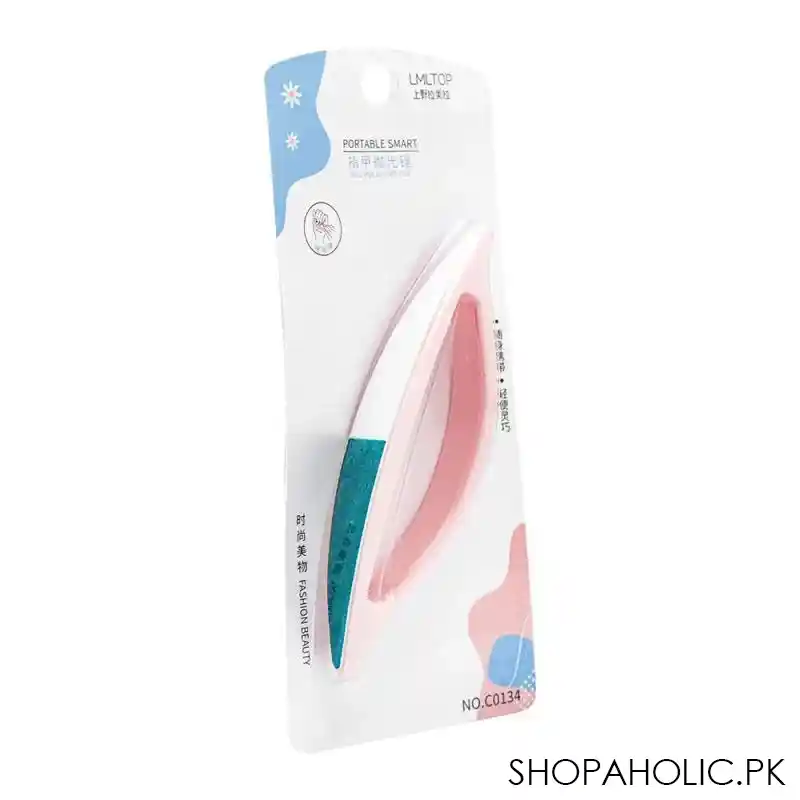 lmltop portable smart nail polishing file, pink, c0134 image2