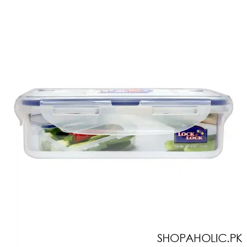 Lock & Lock Air Tight Rectangular Short Food Container, 550ml, LLHPL815 - Main Image