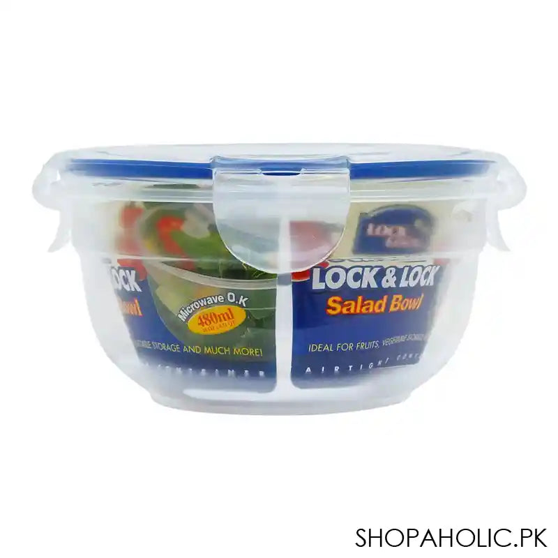 Lock & Lock Air Tight Round Salad Bowl 480ml, LLHSM943 - Main Image