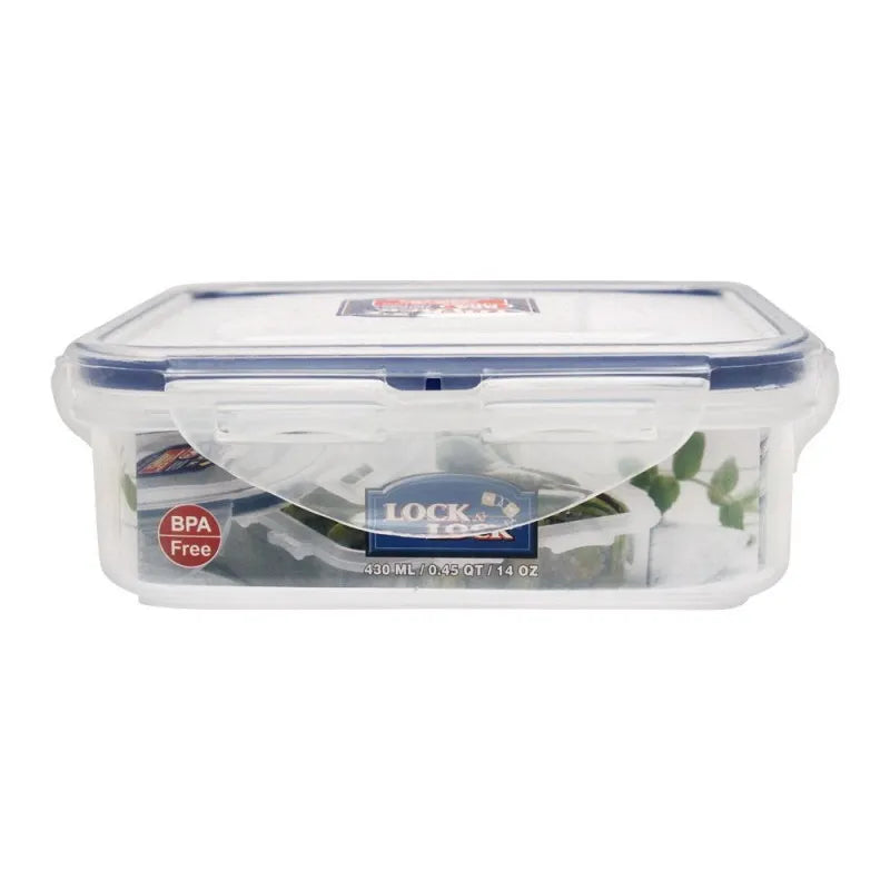 lock & lock air tight square short food container, 430ml, llhpl852 image2