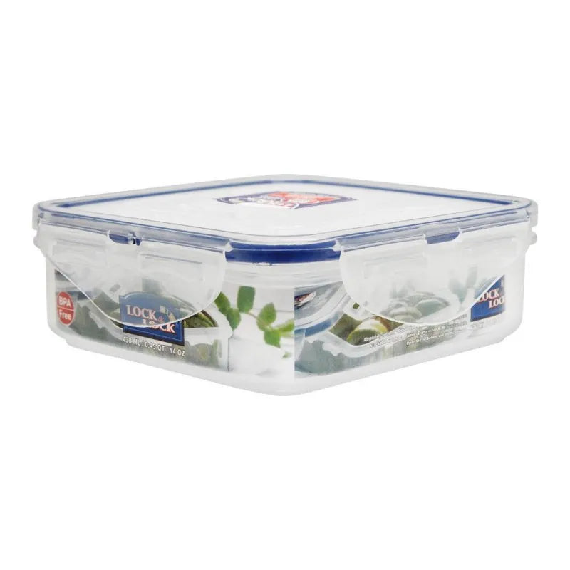 lock & lock air tight square short food container, 430ml, llhpl852 main image