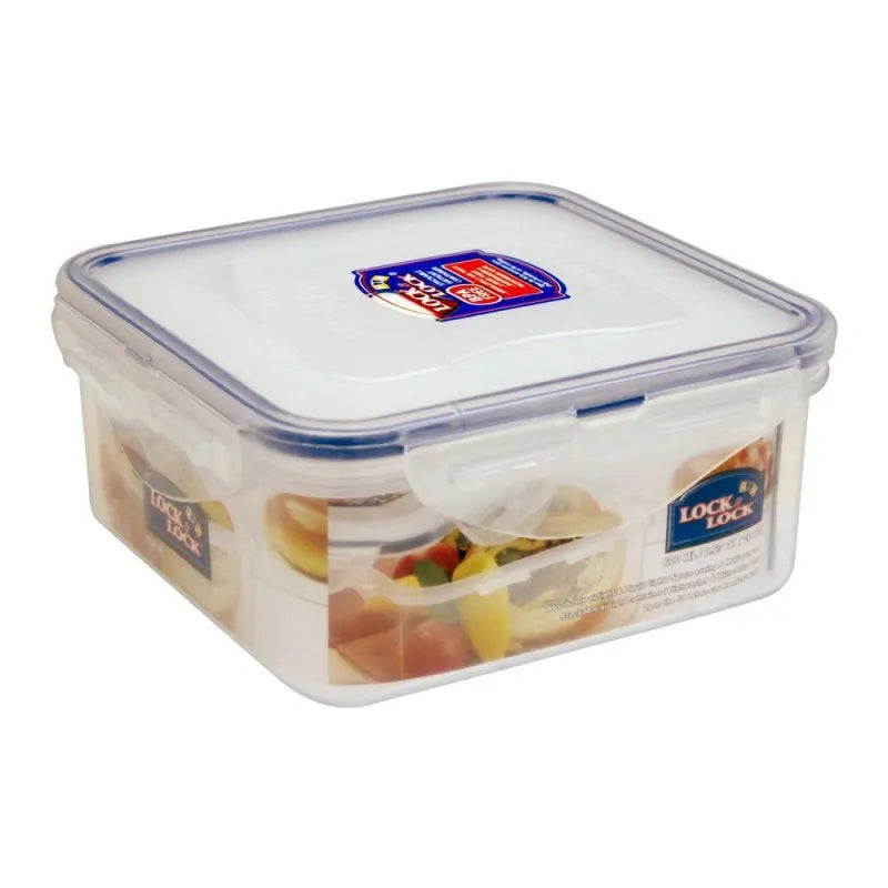 lock & lock air tight square short food container, 600ml, llhpl854 main image